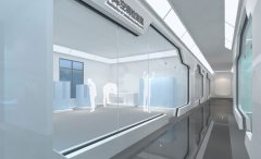 羅思韋爾數字企業展廳設計效果圖-通電玻璃