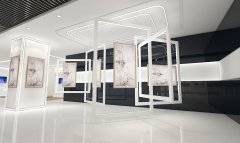 京東方企業展廳藝術造型設計效果圖